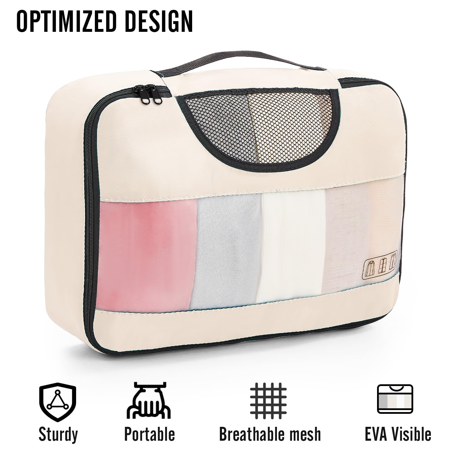 Luggage Organizer Bags 8 pcs Set | Lily Bloom