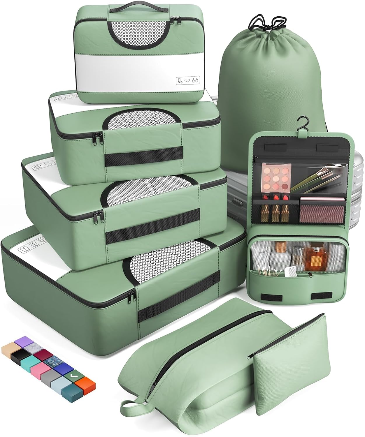 Luggage Organizer Bags 8 pcs Set | Lily Bloom