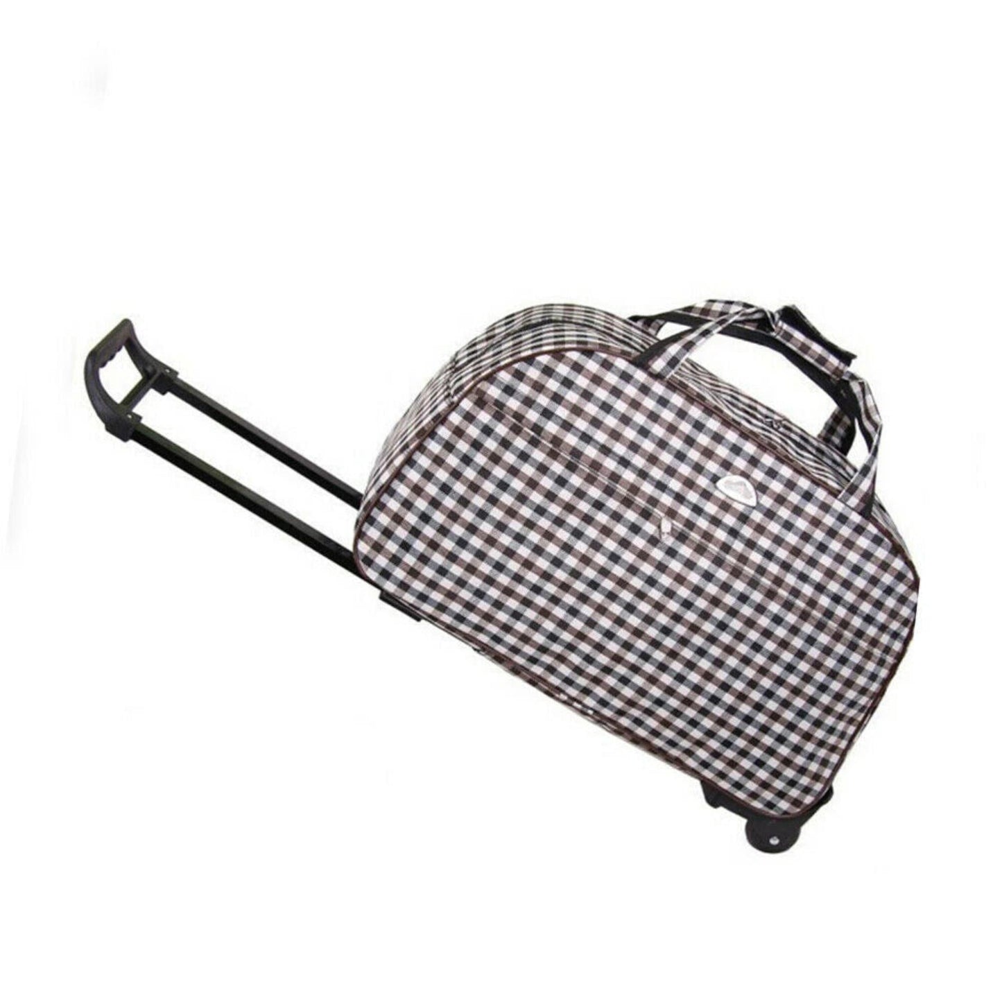 Travel Duffle Trolley Rolling Suitcase Carry On Luggage Bag - Lily Bloom