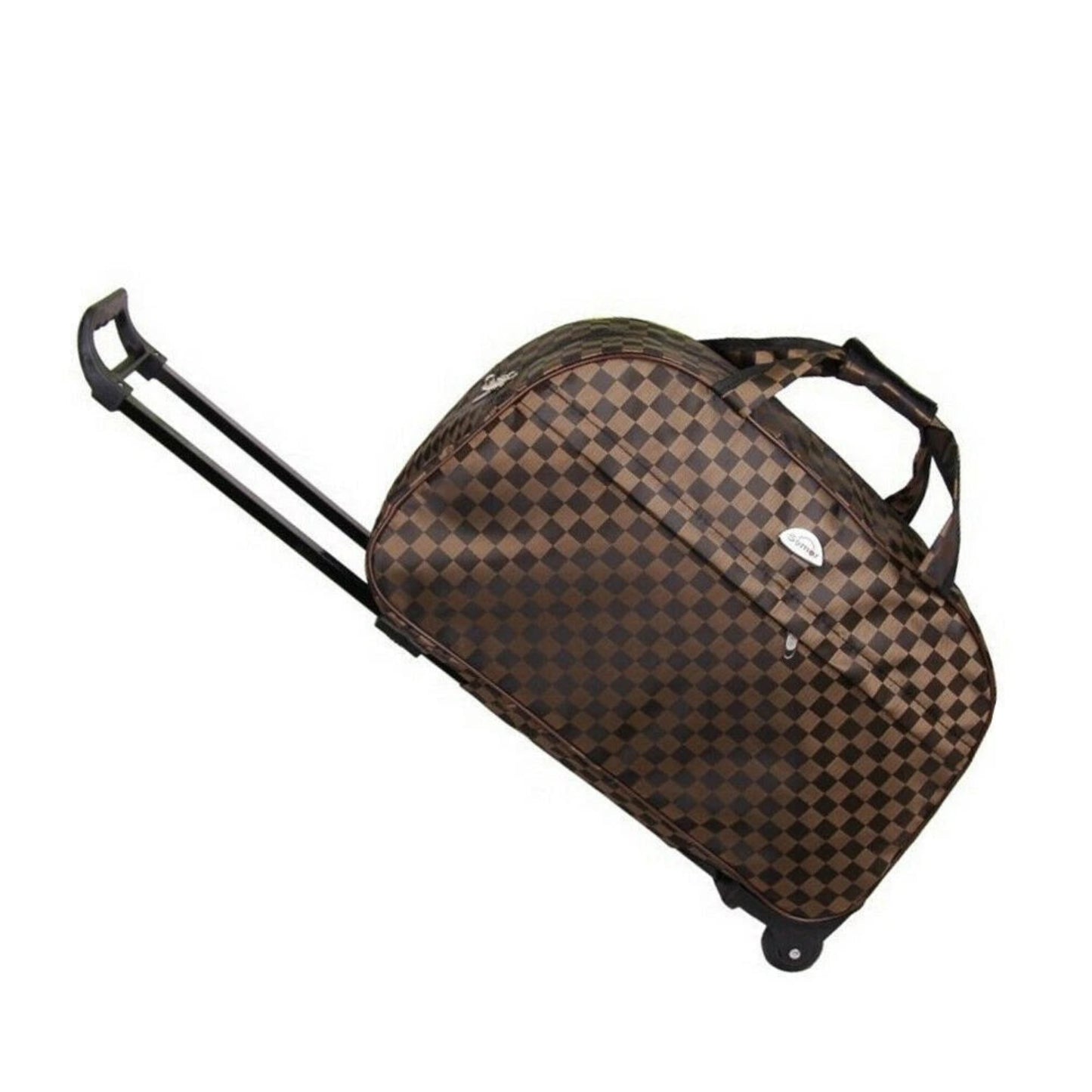 Travel Duffle Trolley Rolling Suitcase Carry On Luggage Bag - Lily Bloom