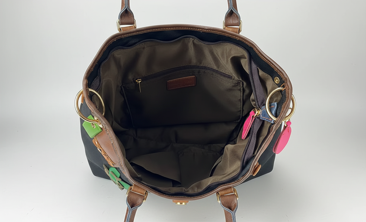 Luxury Genuine Leather Crossbody Bag in Vibrant Contrasting Colors