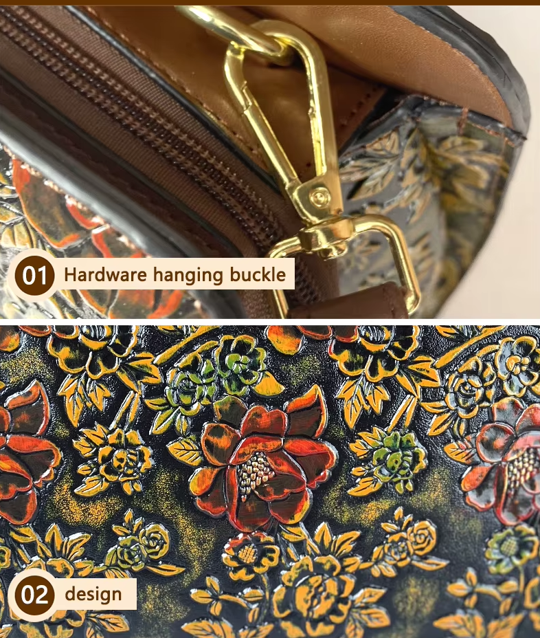 Luxury Vegan Leather Boston Bag