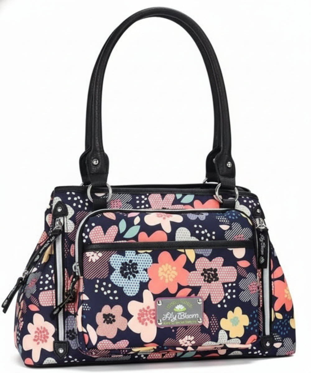 lily bloom flower purse Lily Bloom Maggie Satchel Handbag