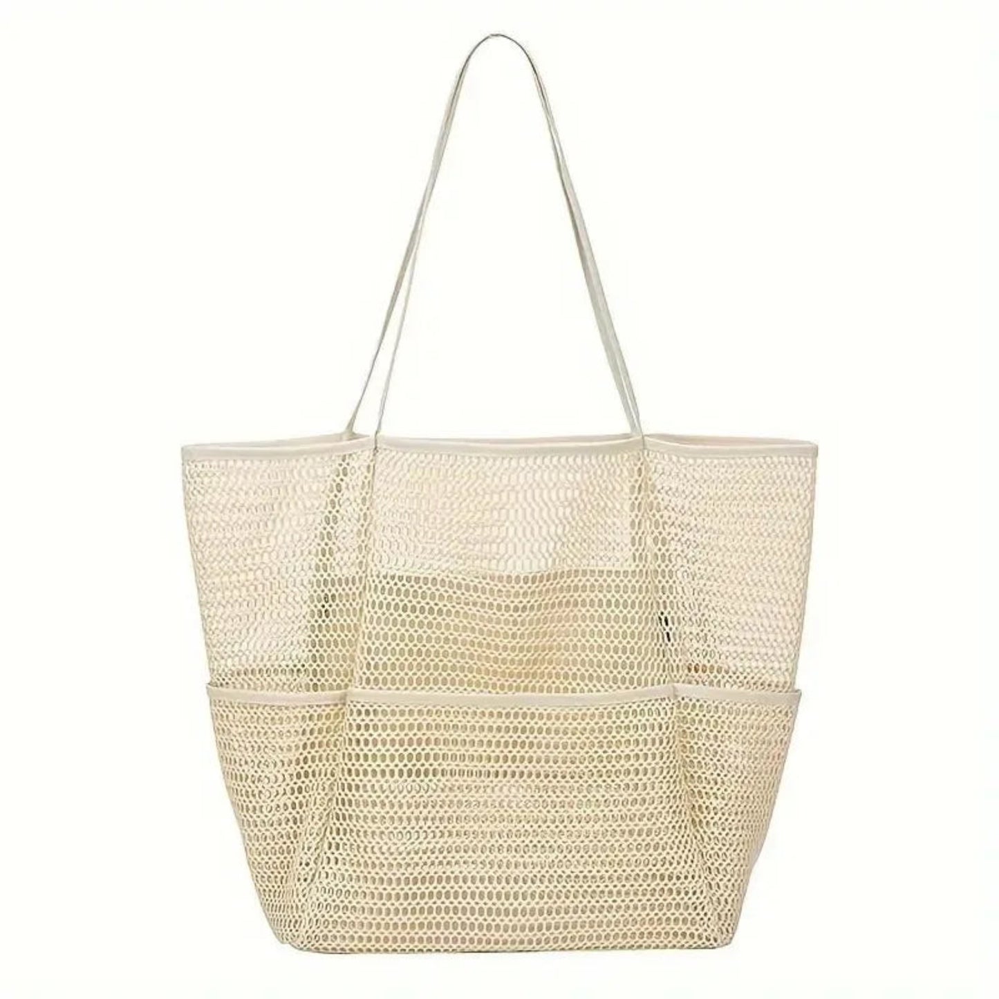 Mesh Beach Bag Swimming Toiletry Storage Tote