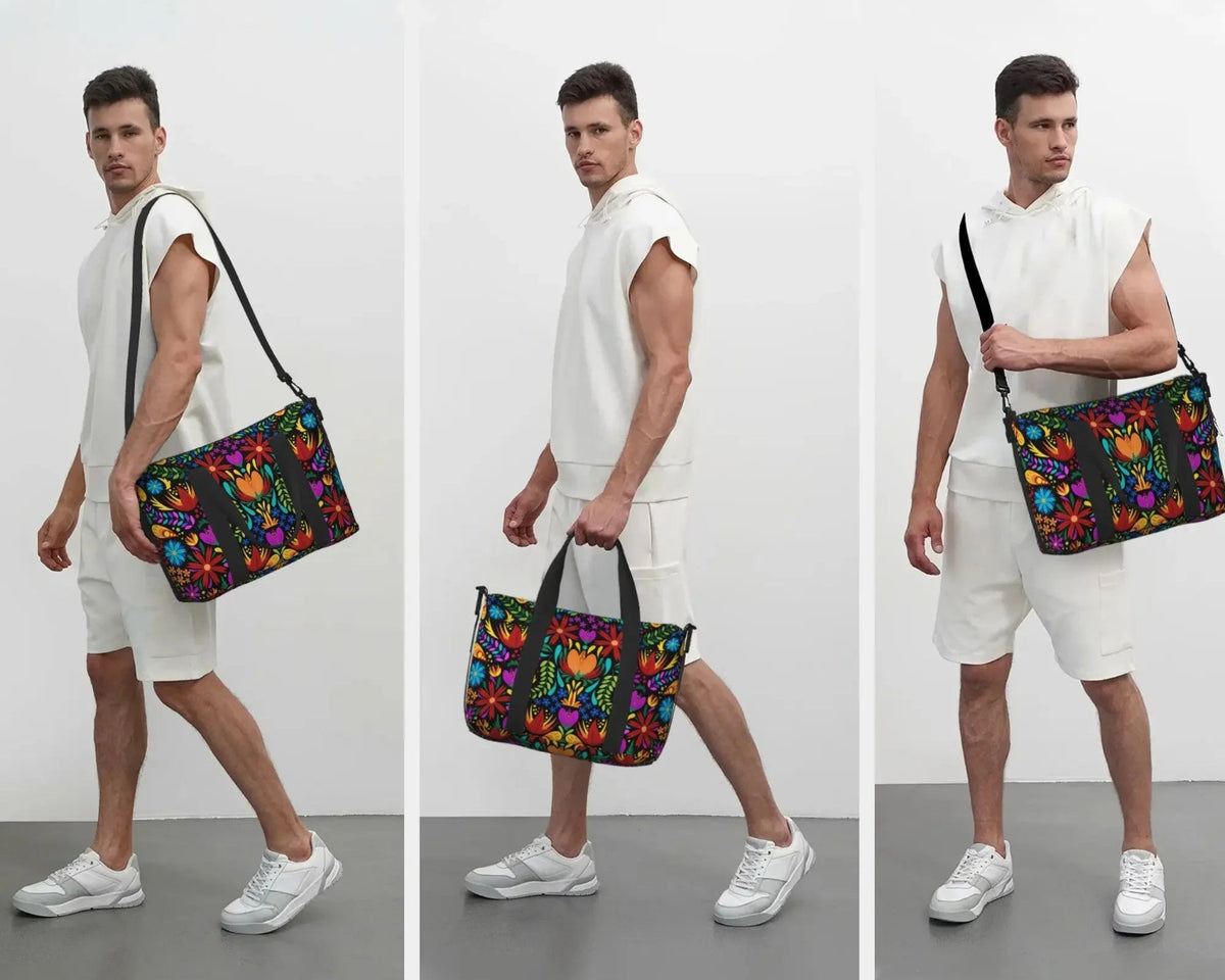 Mexican-Inspired Print Travel Duffle & Weekender Bag