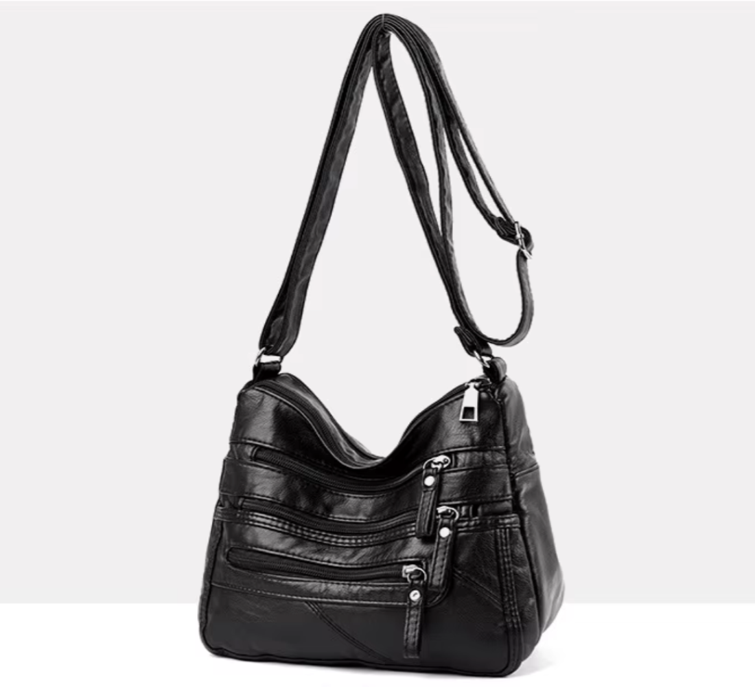 Multi-Compartment Crossbody Bag - Lily Bloom