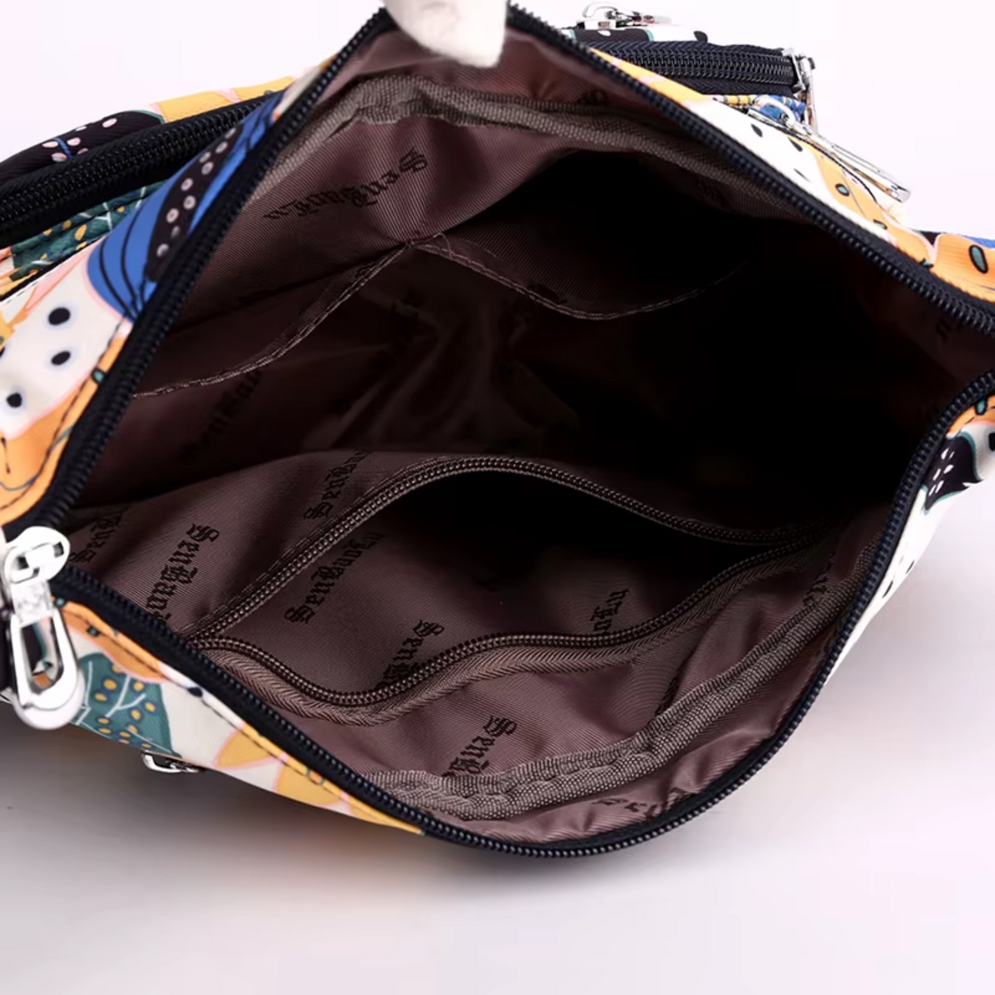 Nylon Flower Dumpling Type Shoulder Crossbody Bag - Lily Bloom