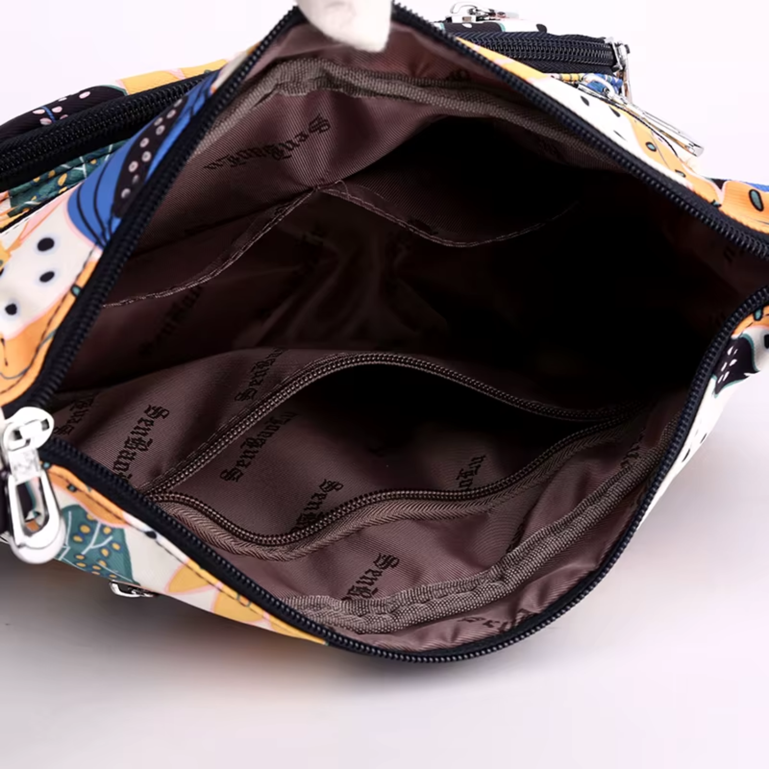 Nylon Flower Dumpling Type Shoulder Crossbody Bag - Lily Bloom