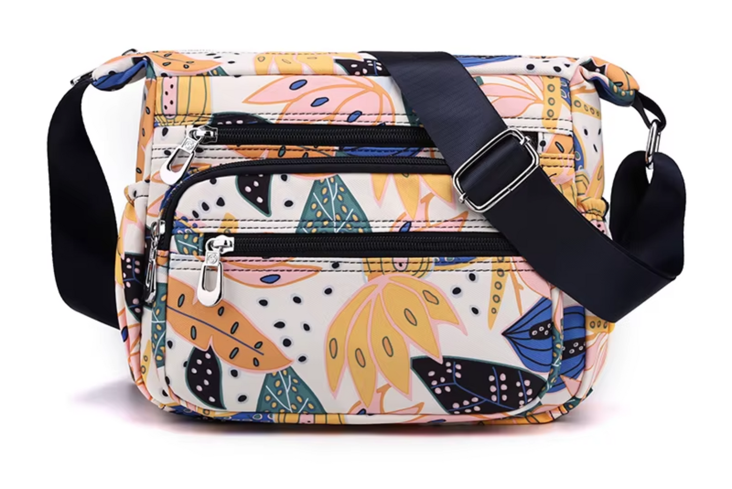 Nylon Flower Dumpling Type Shoulder Crossbody Bag - Lily Bloom