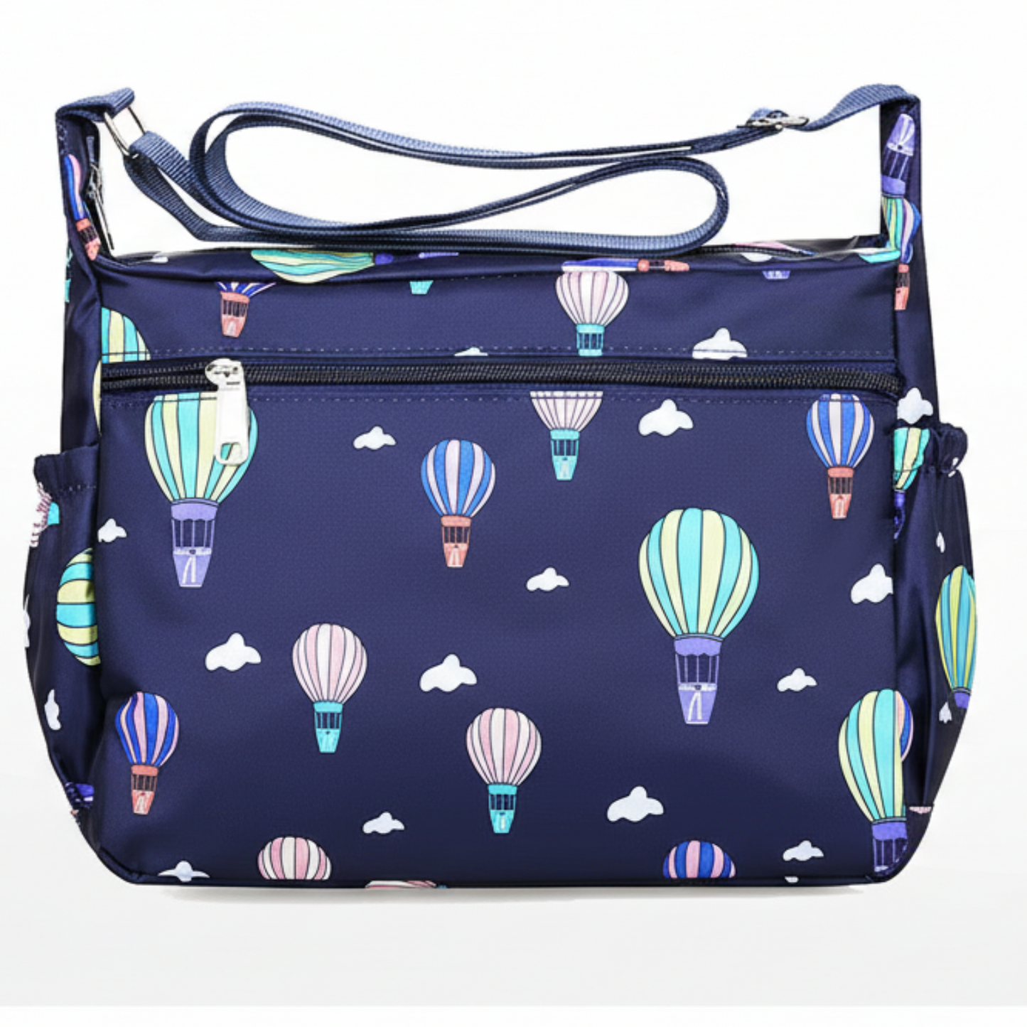 Nylon Flower Dumpling Type Shoulder Crossbody Bag - Lily Bloom