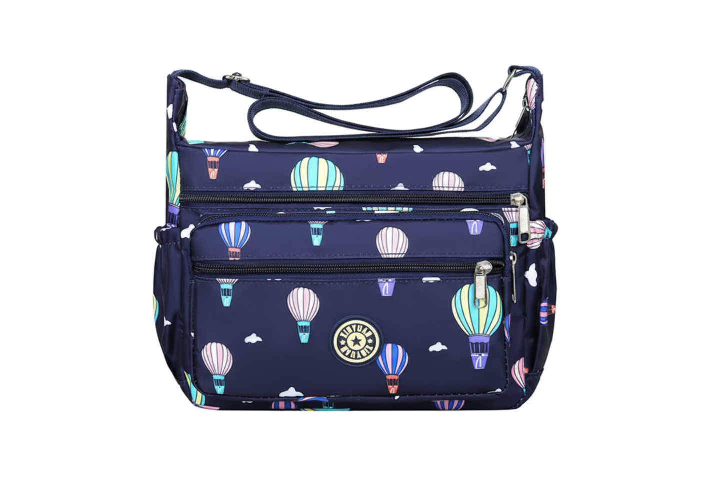Nylon Flower Dumpling Type Shoulder Crossbody Bag - Lily Bloom