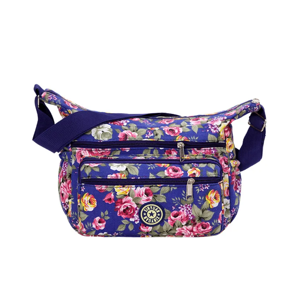 Nylon Zipper Crossbody Shoulder Bag | Lily Bloom