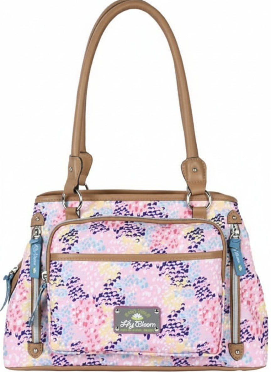 Optic Dot Blush Purse Bag - Lily Bloom