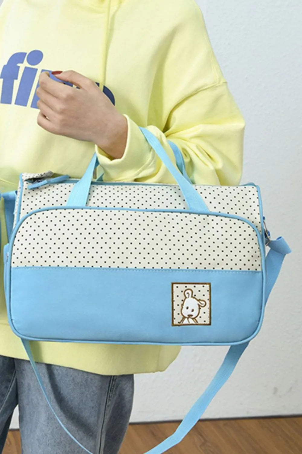 Oxford Cloth Contrast 4 Piece Bag Set | Lily Bloom