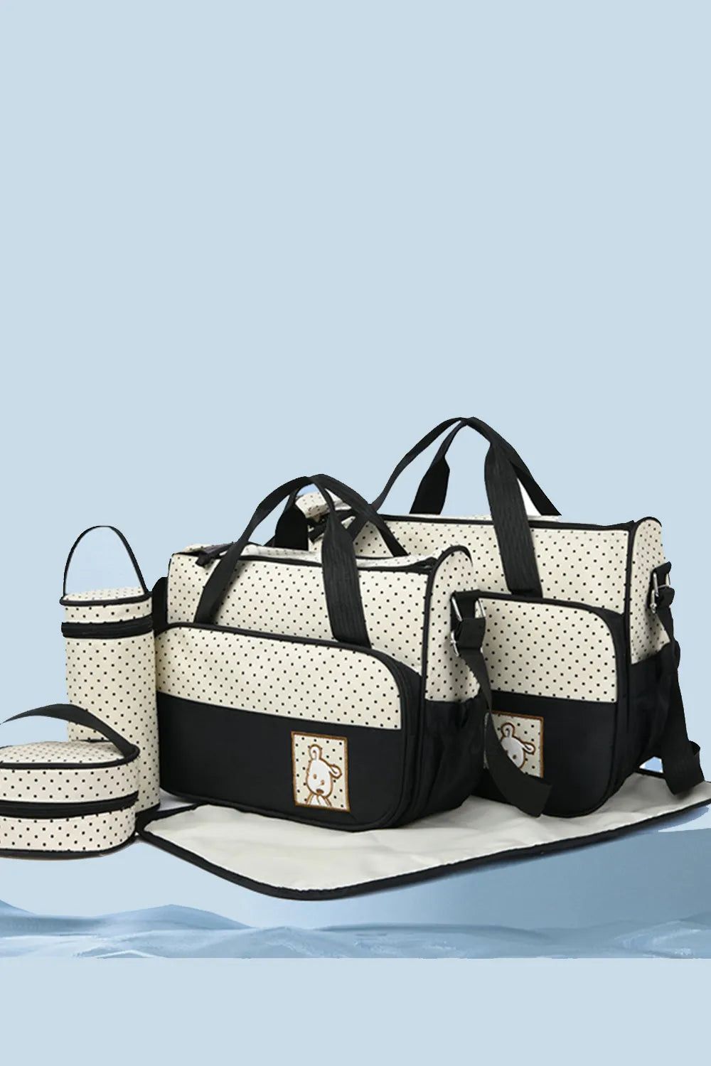 Oxford Cloth Contrast 4 Piece Bag Set | Lily Bloom