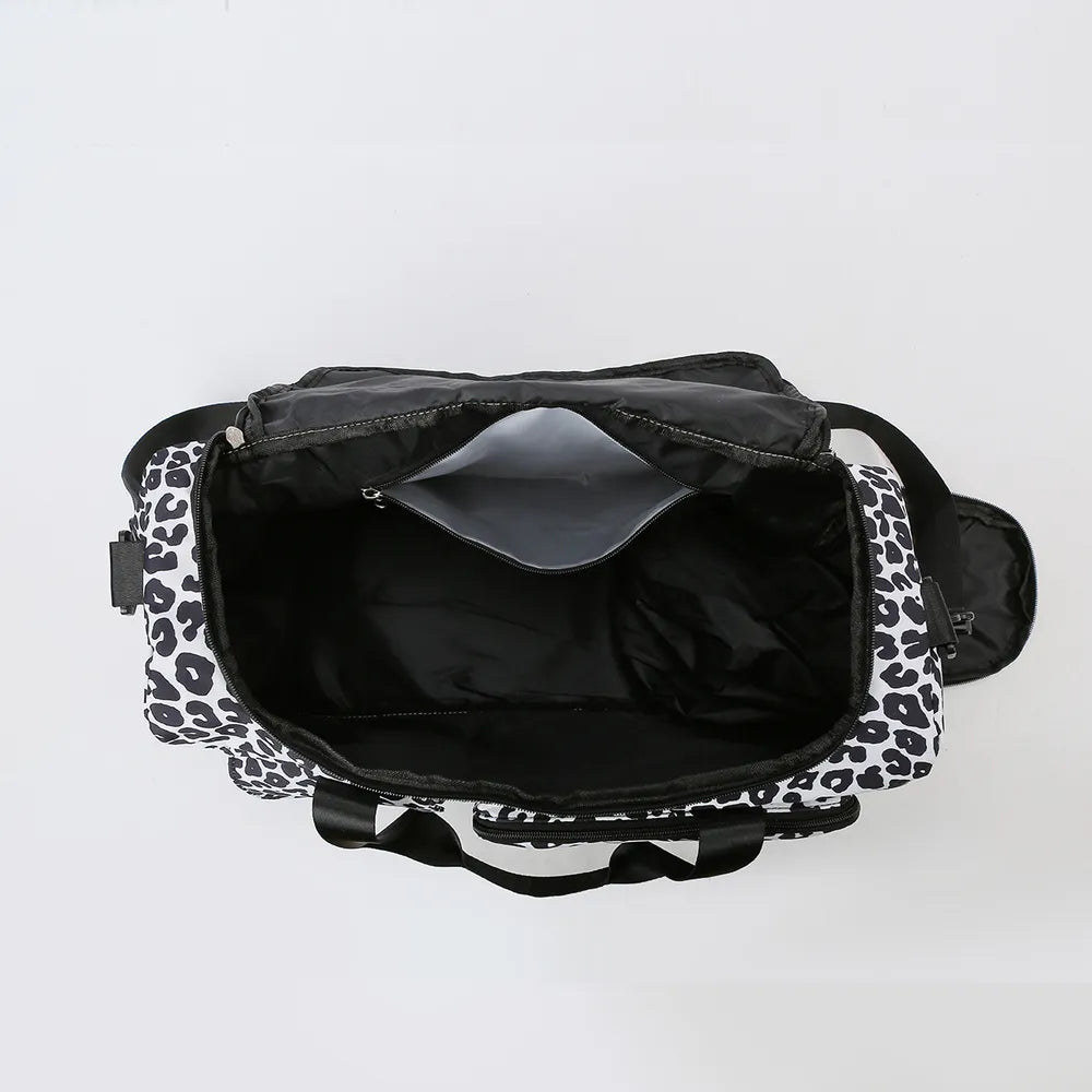 Oxford Cloth Animal Print Travel Bag | Lily Bloom