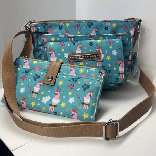Parrots in Paradise Crossbody Bag with Wallet