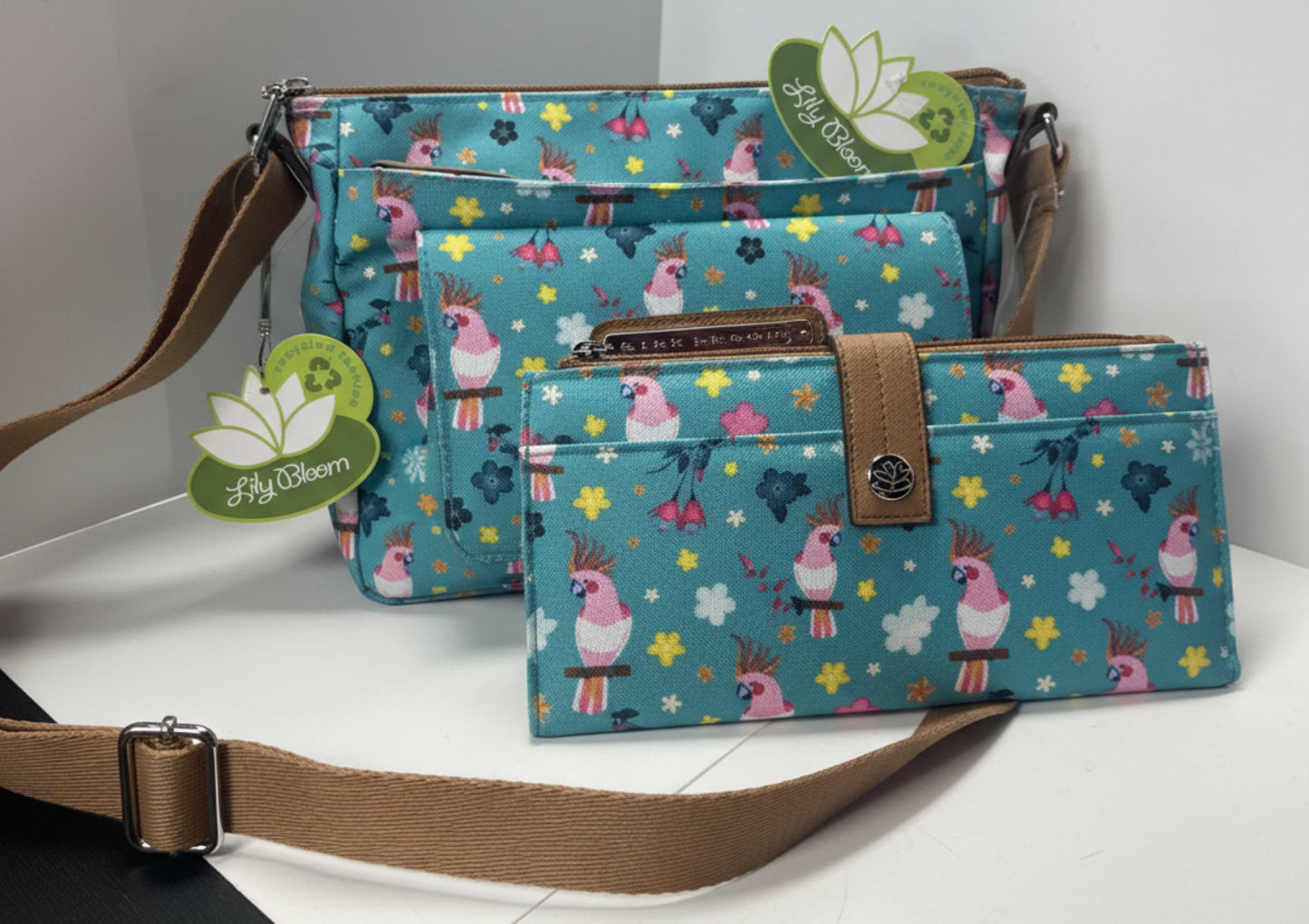 Parrots in Paradise Crossbody Bag with Wallet
