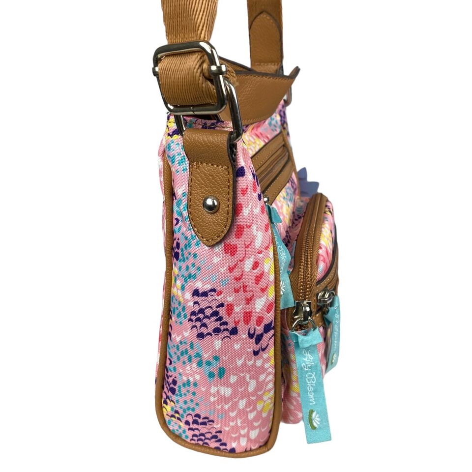 Pink Floral Boho Crossbody Purse - Lily Bloom Store