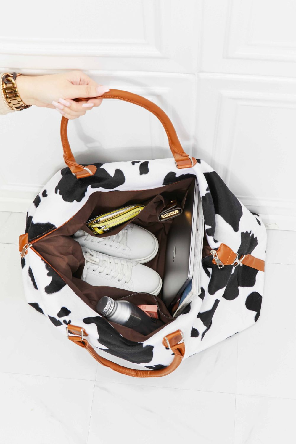 Print Plush Weekender Bag | Lily Bloom