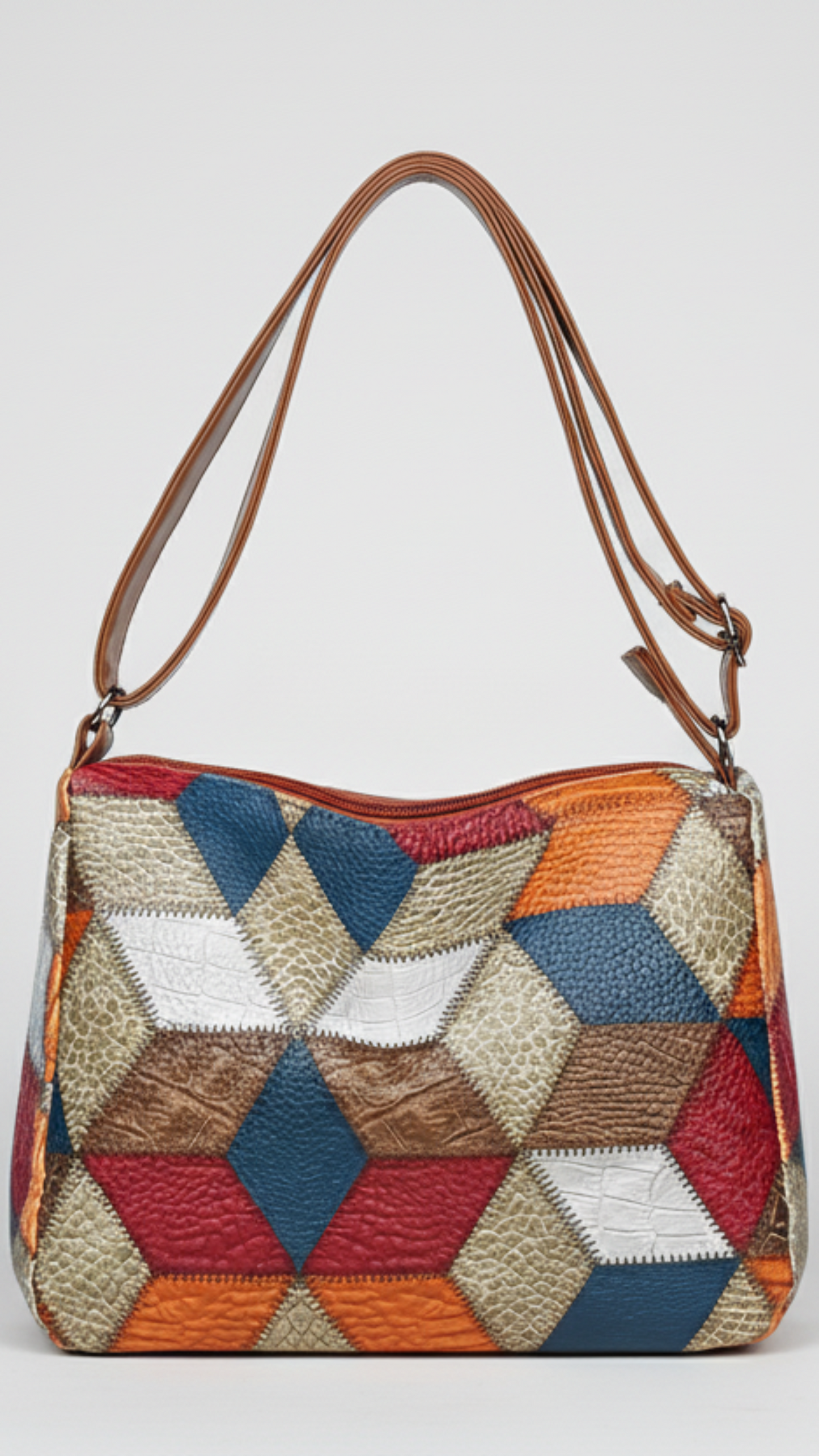 Premium Vegan Leather Handbag: Crossbody Style