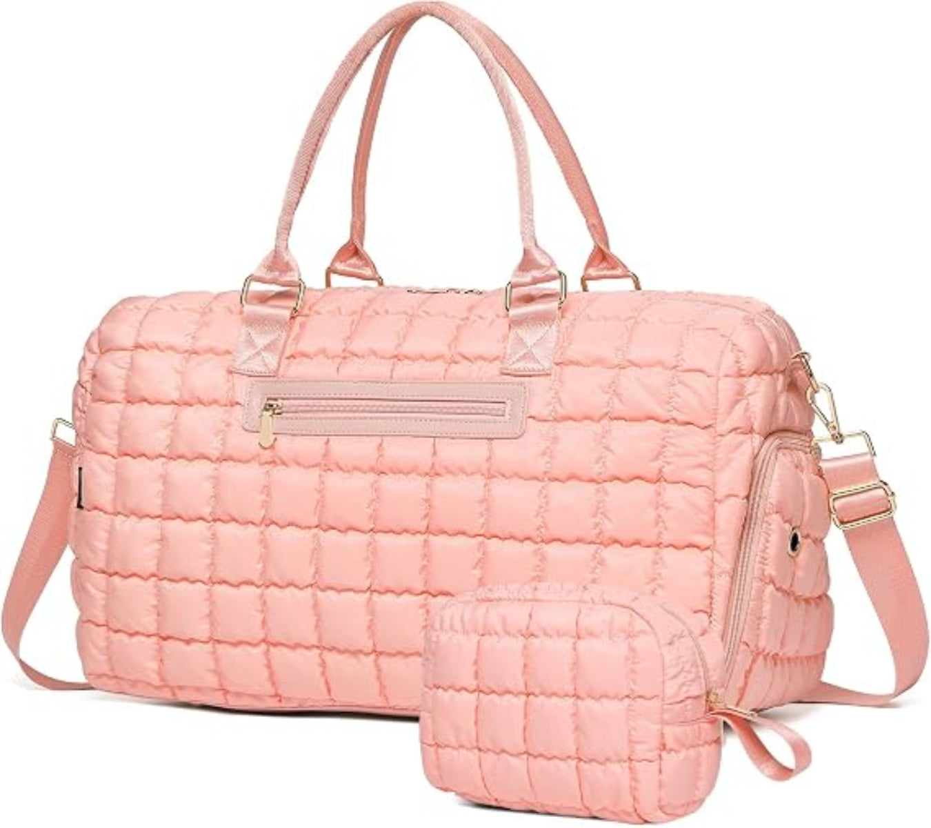 Puffer Quilted Weekender Duffle Bag