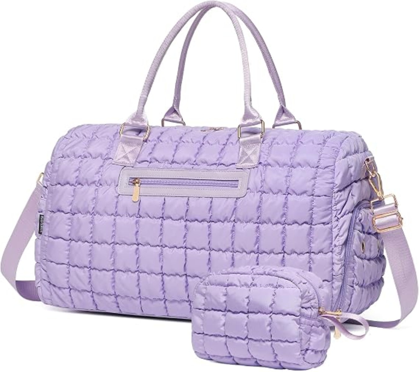 Puffer Quilted Weekender Duffle Bag