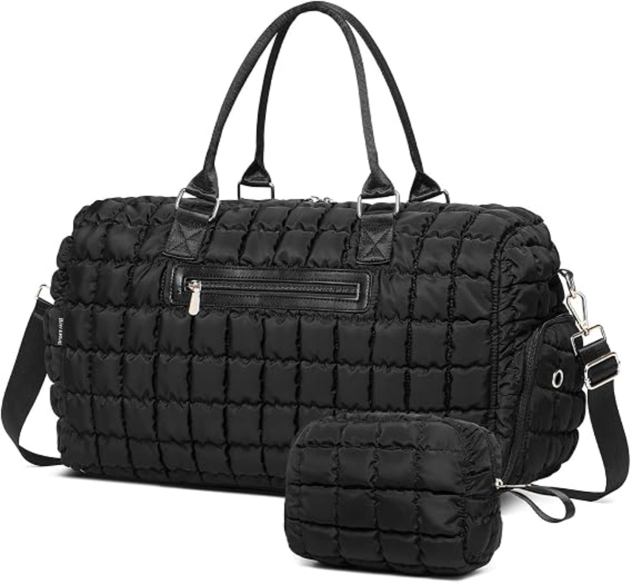 Puffer Quilted Weekender Duffle Bag