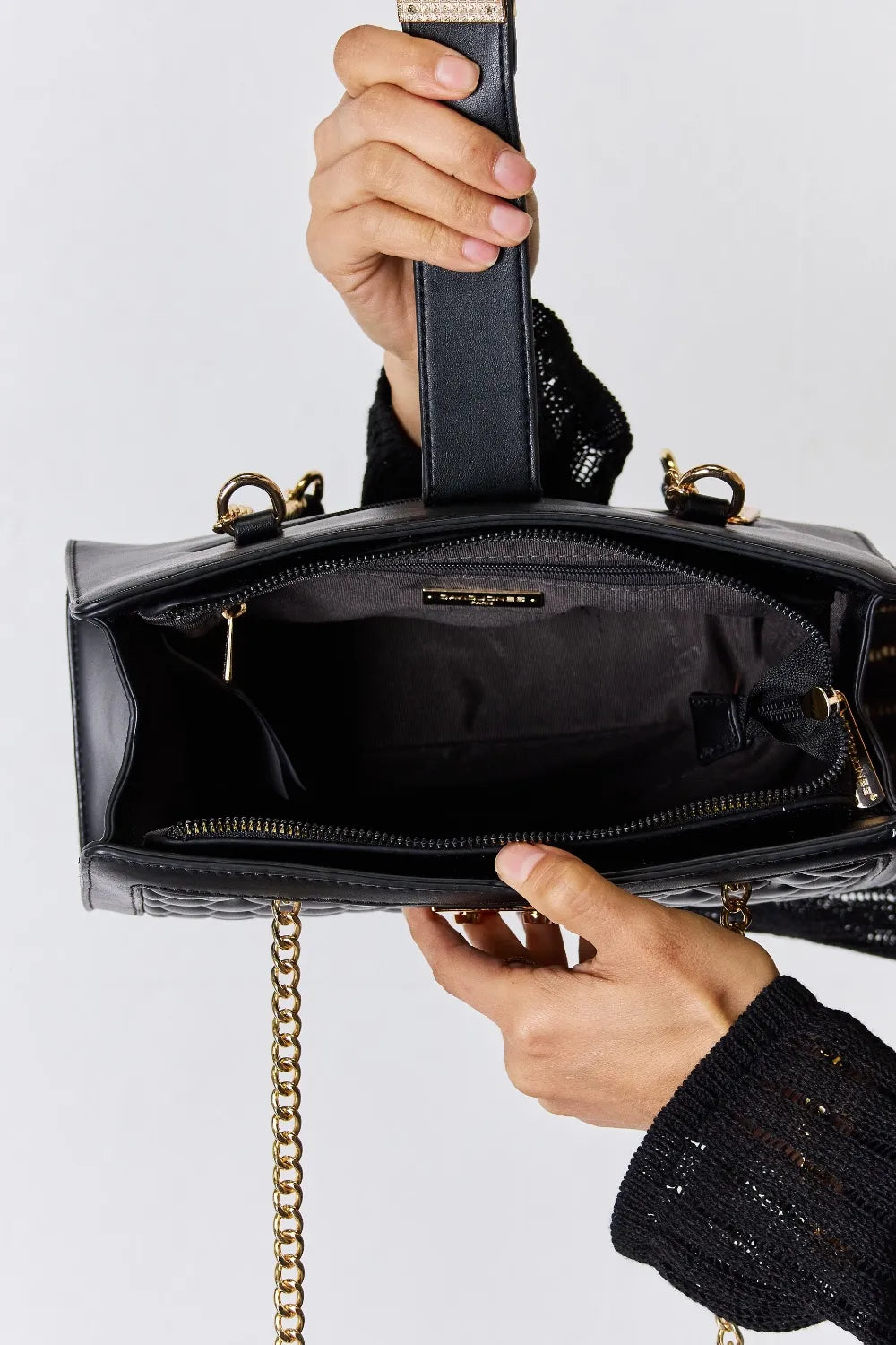 Quilted Vegan Leather Handbag | Lily Bloom