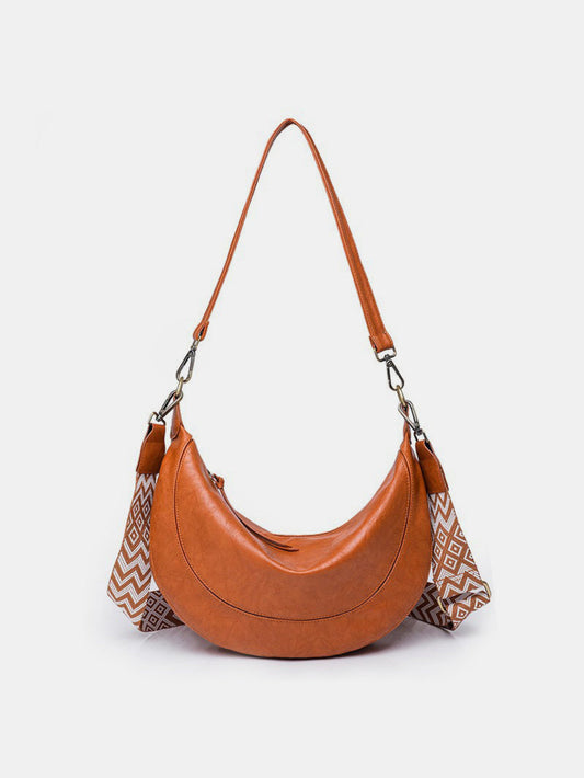 Leather Removable Strap Crossbody Bag - Lily Bloom Store