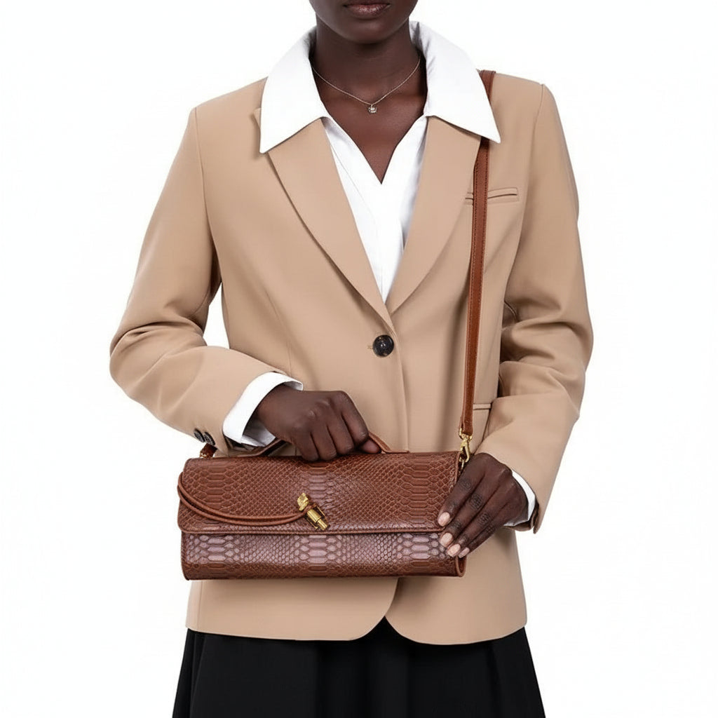 Retro Classic Clutch Shoulder Tote Hand-Bag