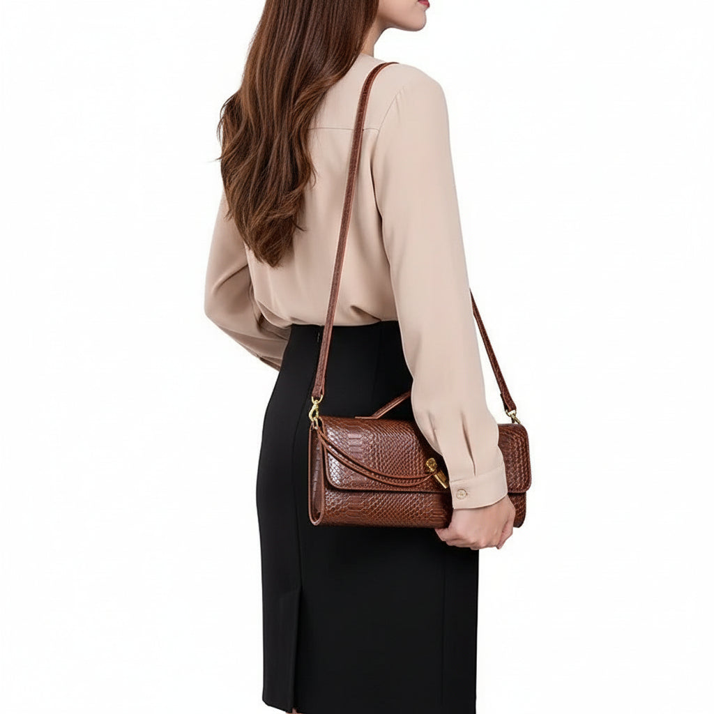 Retro Classic Clutch Shoulder Tote Hand-Bag