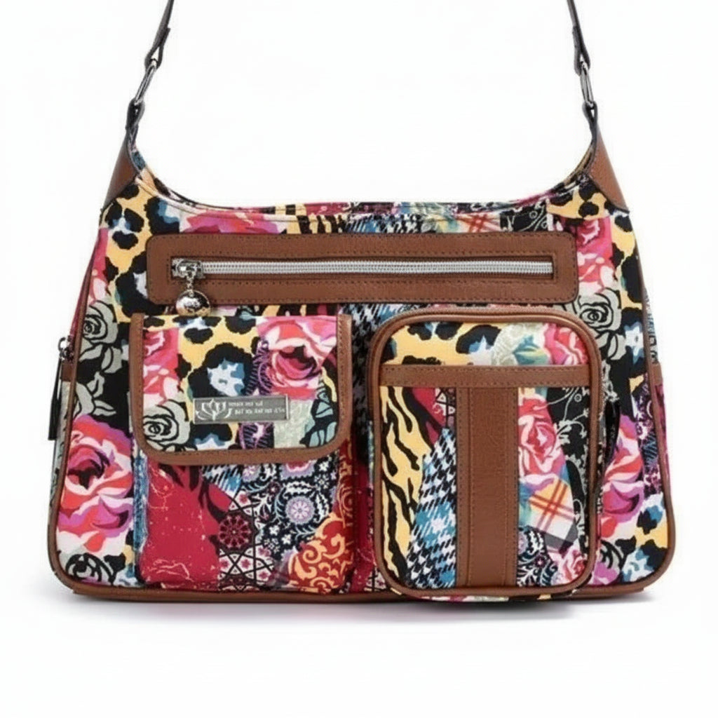 Satchel Handbag Shoulder Bag Romantic Patchwork
