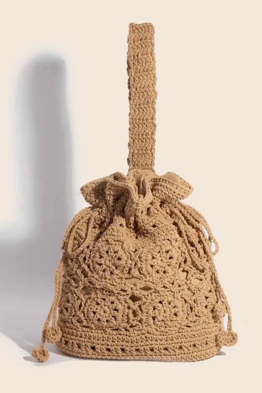 Braided Single Strap Drawstring Bag | Lily Bloom