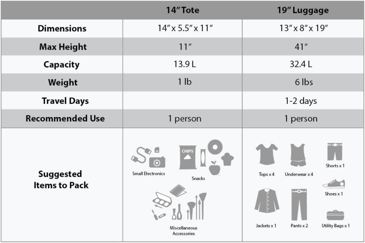 Fashion Soft-side Upright Luggage 2-Piece 14" and 19" Set | Lily Bloom