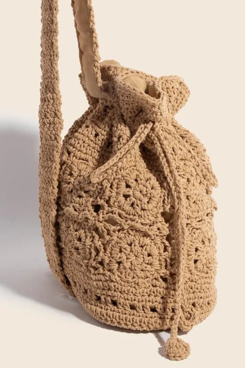 Braided Single Strap Drawstring Bag | Lily Bloom