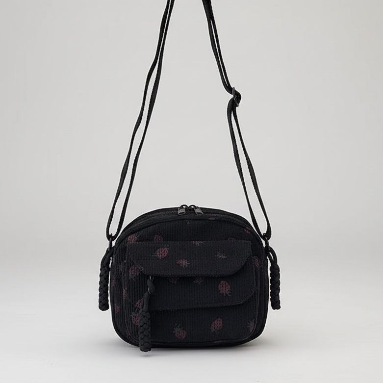 Strawberry Bag Corduroy Tote Bag Cute Crossbody Bag - Lily Bloom