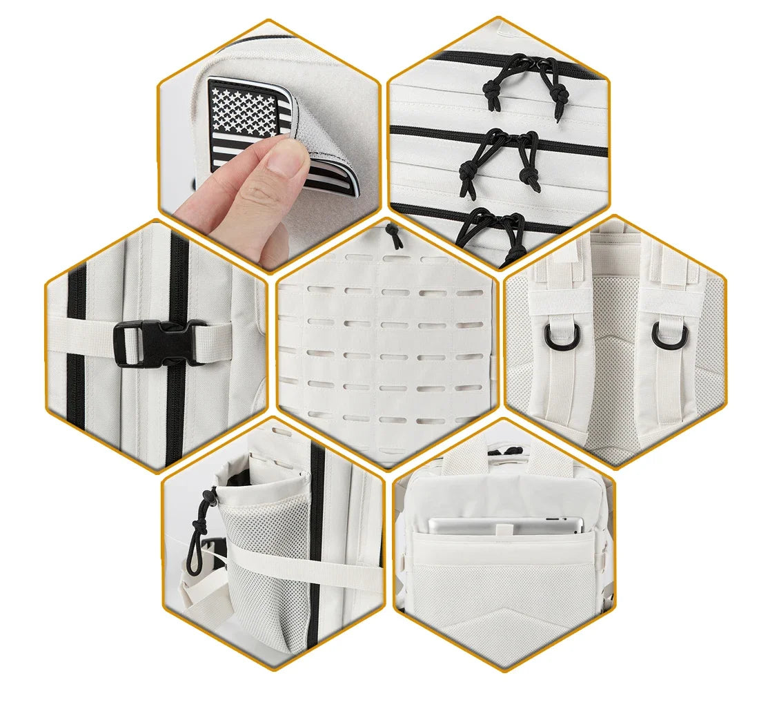 Tactical Outdoor Activities Backpack with Water Bottle Holder