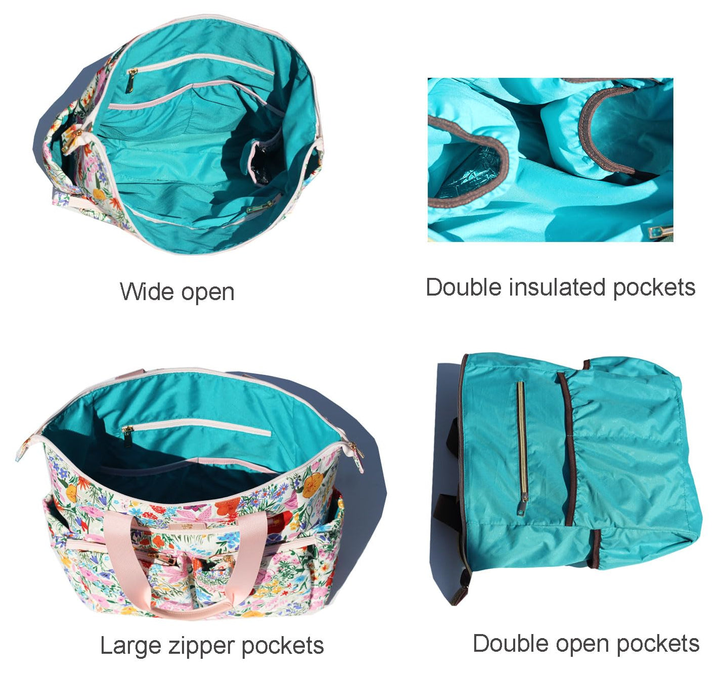 Tote Bag Backpack 2 in 1 for Multifunctional with Insulated Pockets