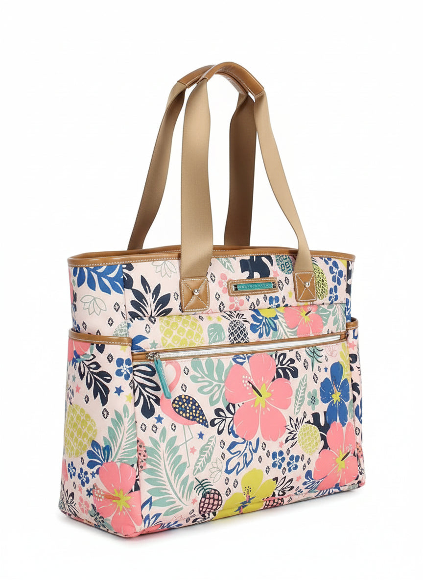 Large Capacity Tote Bag Satchel Shoulder Bag - Lily Bloom