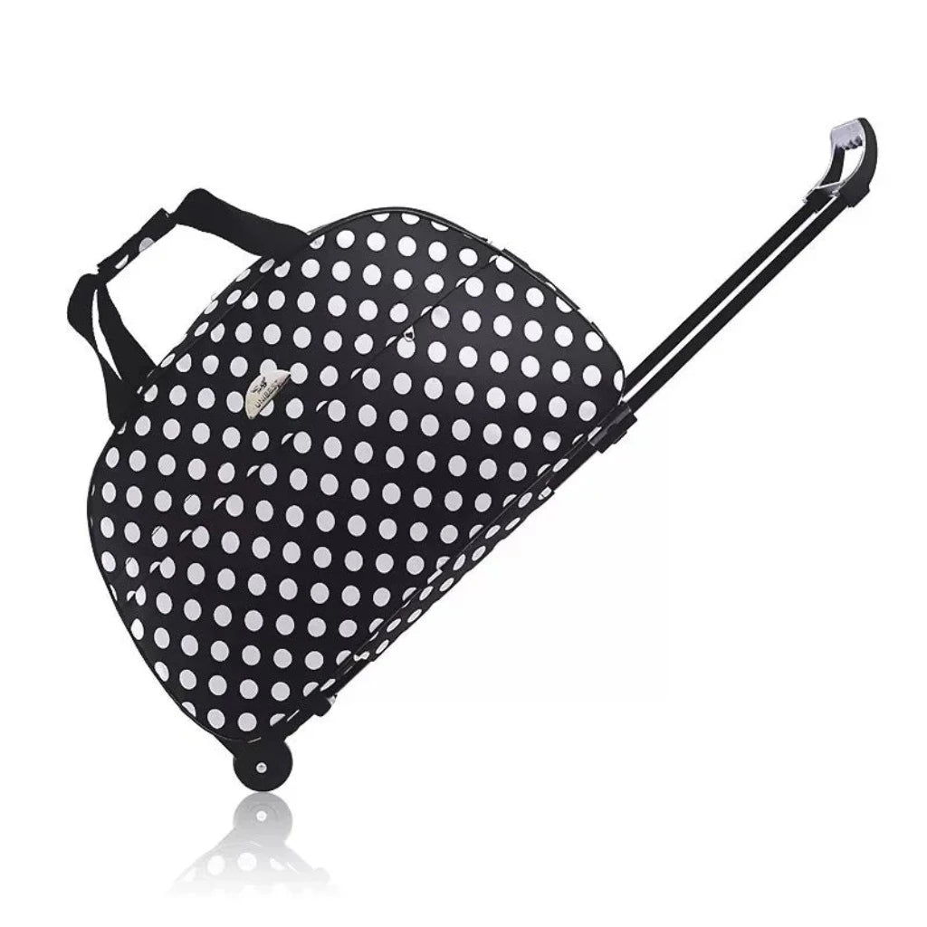 Travel Duffle Trolley Rolling Suitcase Carry On Luggage Bag - Lily Bloom Store