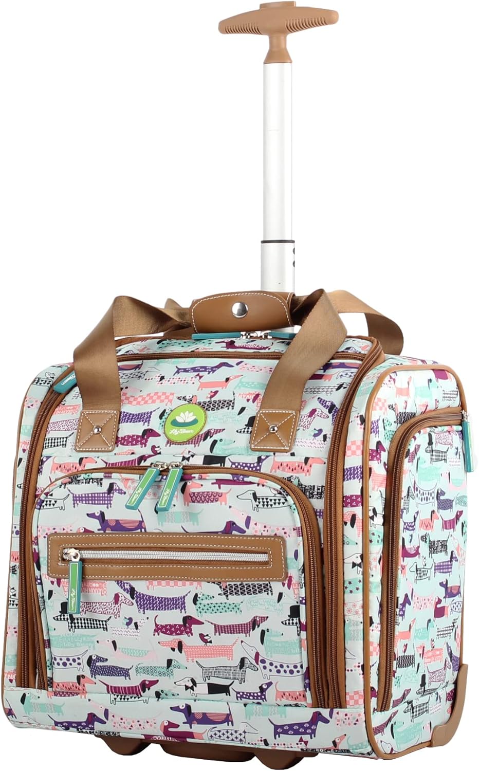 15 Inch Carry On Travel Luggage Under Seat Rolling Bag | Lily Bloom