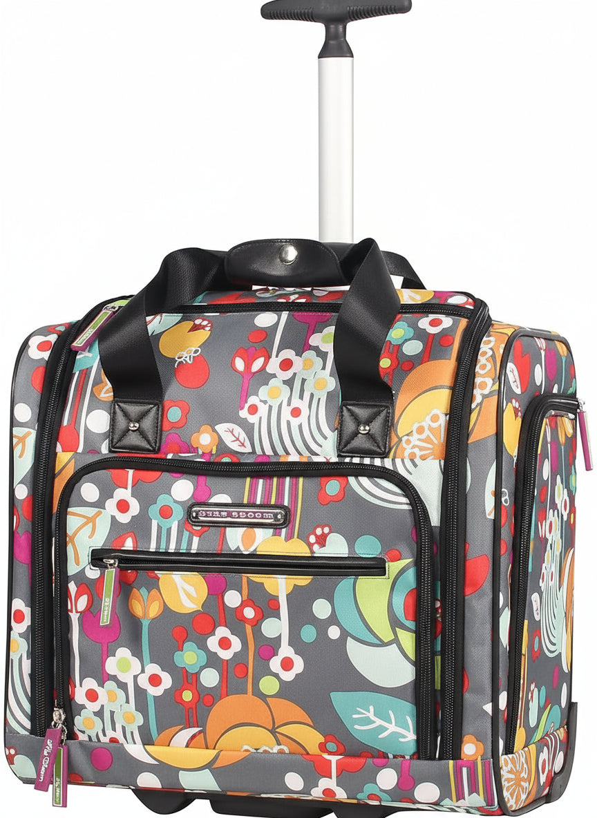 15 Inch Carry On Travel Luggage Under Seat Rolling Bag | Lily Bloom