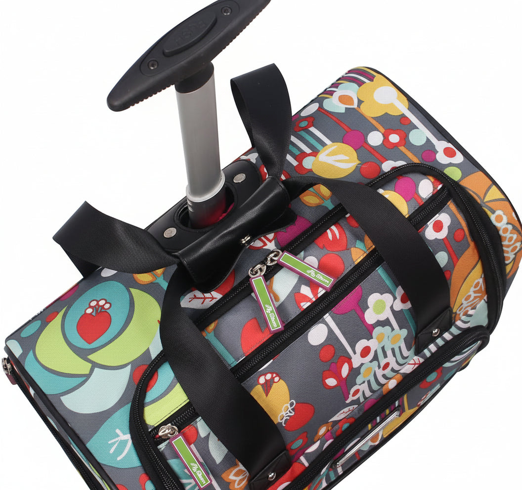 15 Inch Carry On Travel Luggage Under Seat Rolling Bag | Lily Bloom