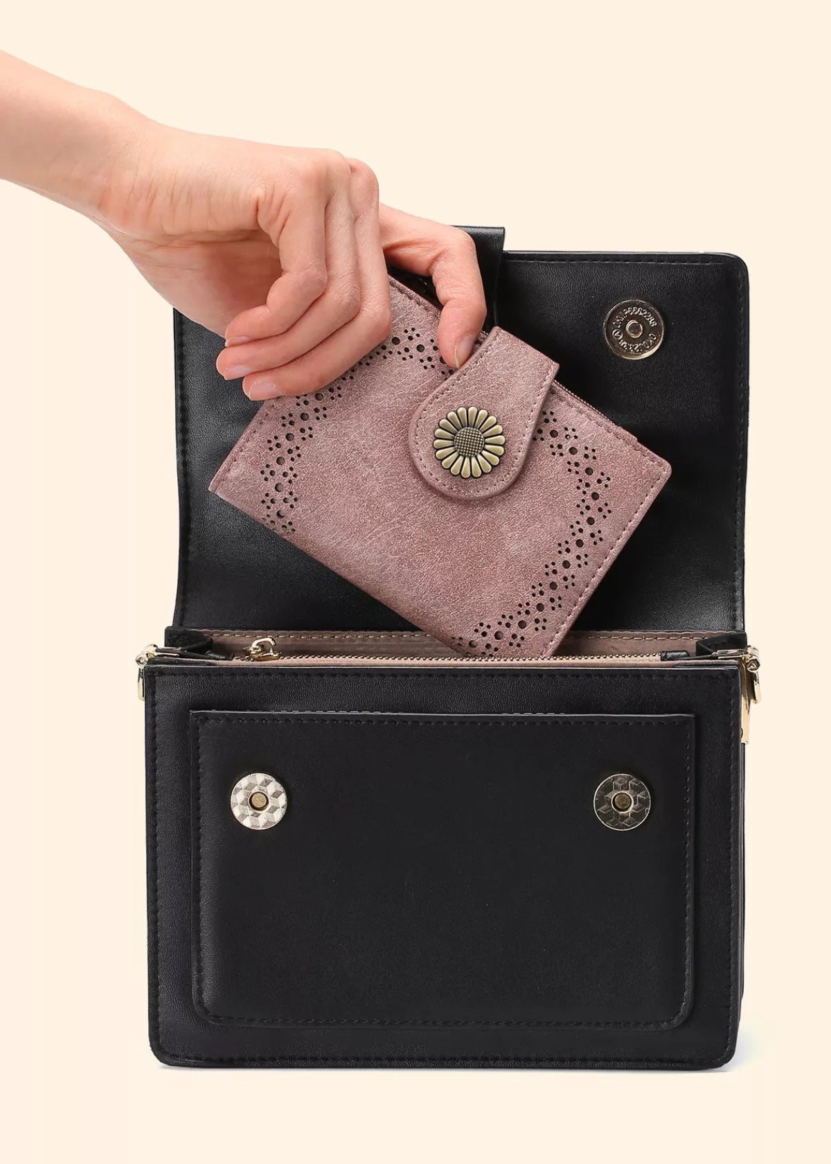 Vegan Leather Bifold Wallet