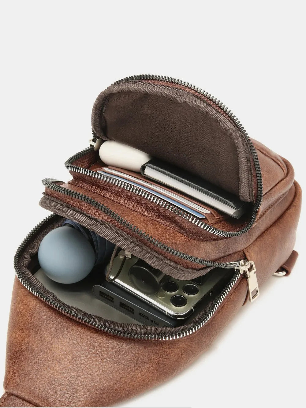Vegan Leather Crossbody Bag with Two Detachable Strap | Lily Bloom