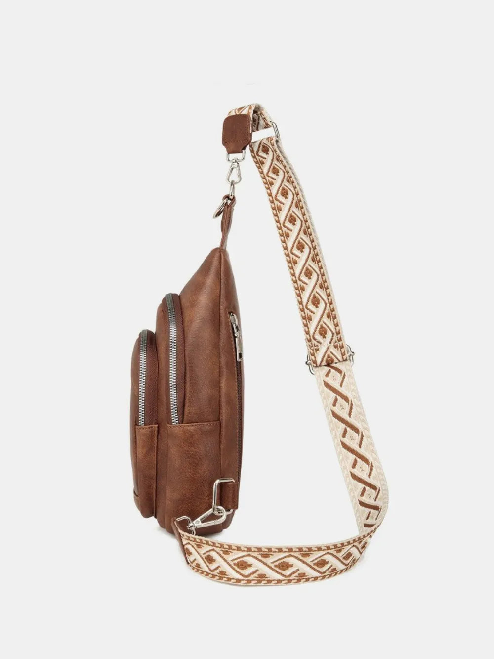 Vegan Leather Crossbody Bag with Two Detachable Strap | Lily Bloom