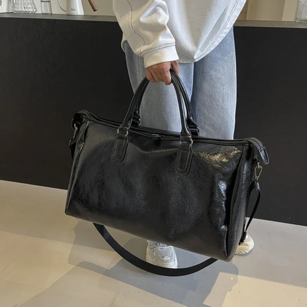 Vegan Leather Oversize Travel Bag | Lily Bloom