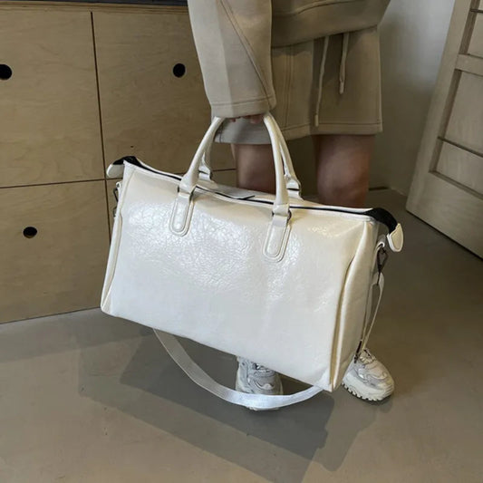 Vegan Leather Oversize Travel Bag | Lily Bloom