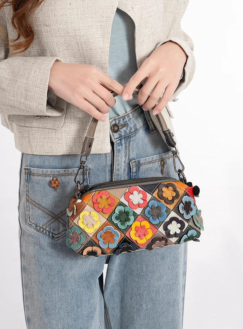 Vibrant Color Block Crossbody Bag | Lily Bloom